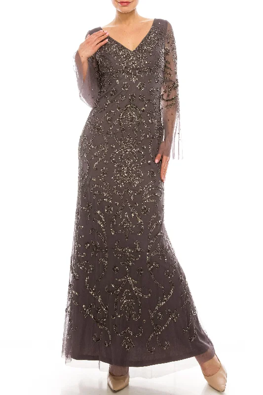 Adrianna Papell AP1E206204 Long Formal Beaded Dress