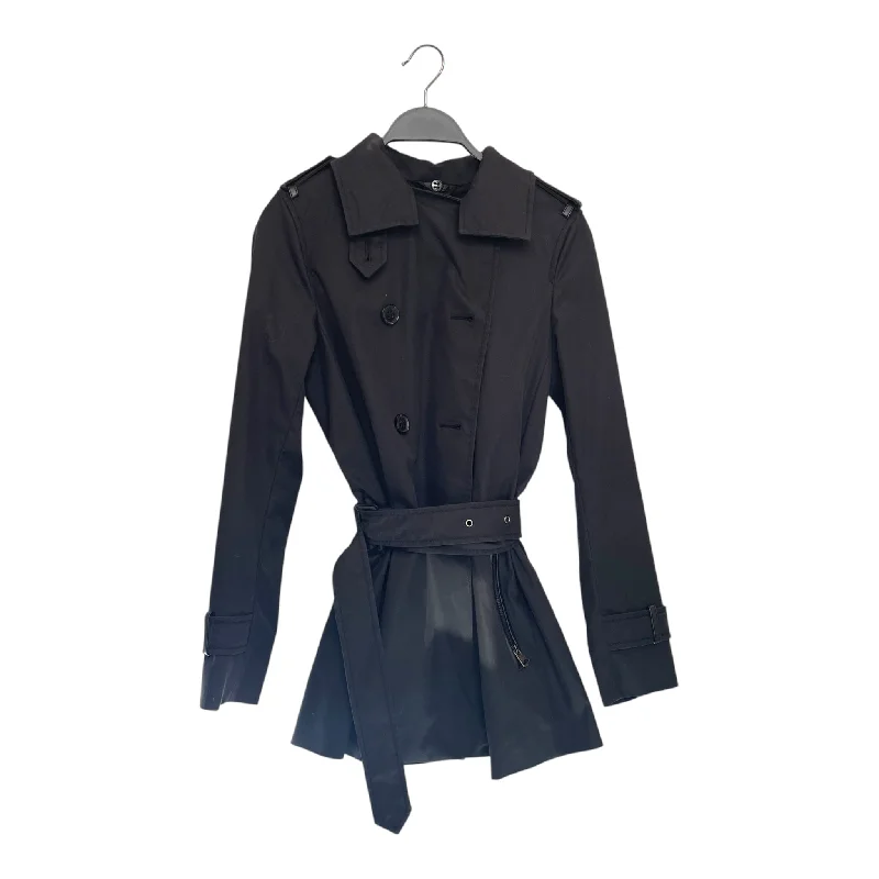 MACKAGE/Trench Coat/XXS/Polyester/BLK/BELT