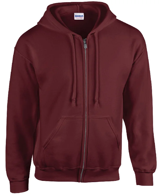 Maroon - Heavy Blend™  full zip hooded sweatshirt