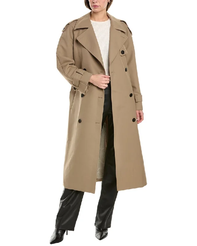 Reiss Daria Wool-Blend Trench Coat