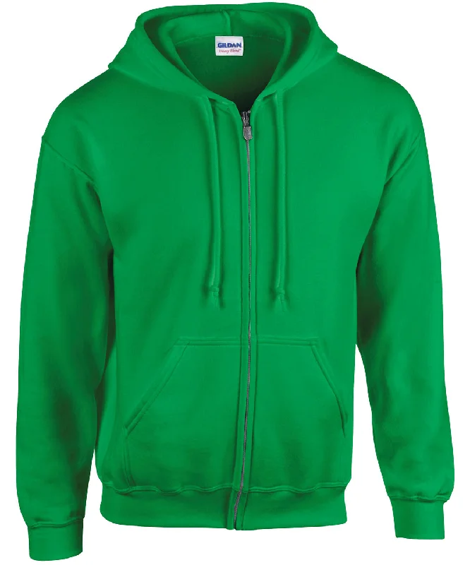 Irish Green - Heavy Blend™  full zip hooded sweatshirt