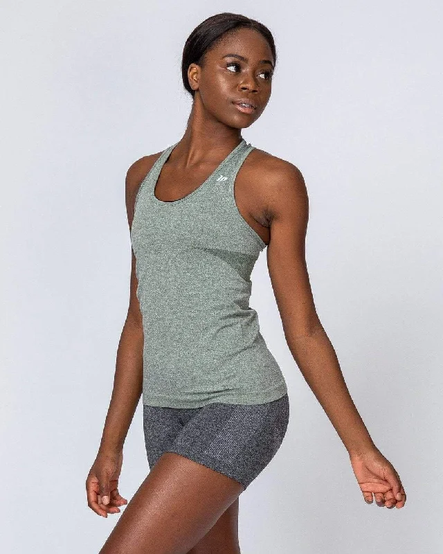 Comfort Seamless Tank - Khaki Marl