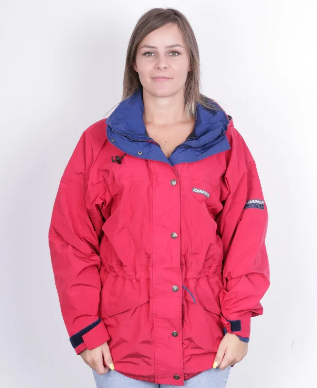 Karrimor Western Isles Womens 12 M/L Jacket Gore-Tex Hood Red Waterproof