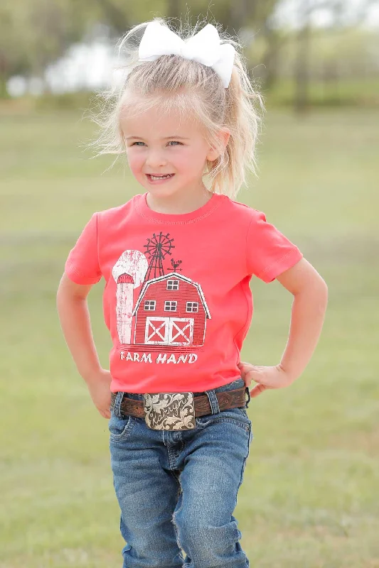 Cruel Girl Toddler Coral Western Tee Shirt