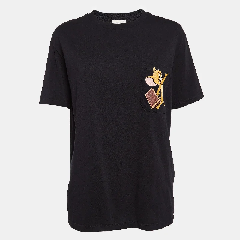 Etro X Tom And Jerry Black Print Cotton Knit T-Shirt