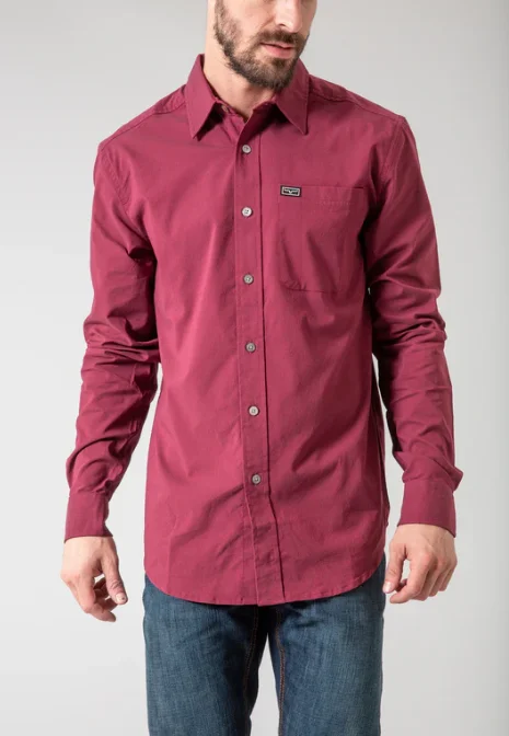 Kime's Ranch Men's Linville Solid Long Sleeve Shirt