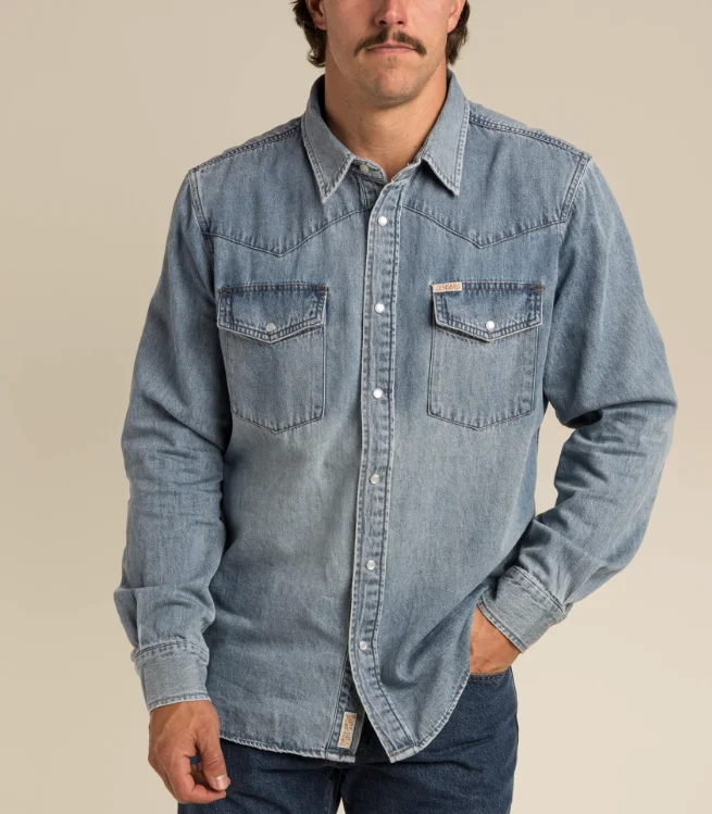 Men's Wyatt Vintage Wash Denim Shirt