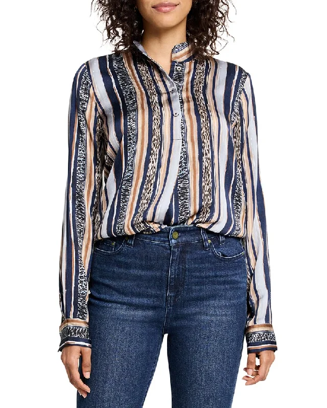 NIC & ZOE Animal Stripe Shirt