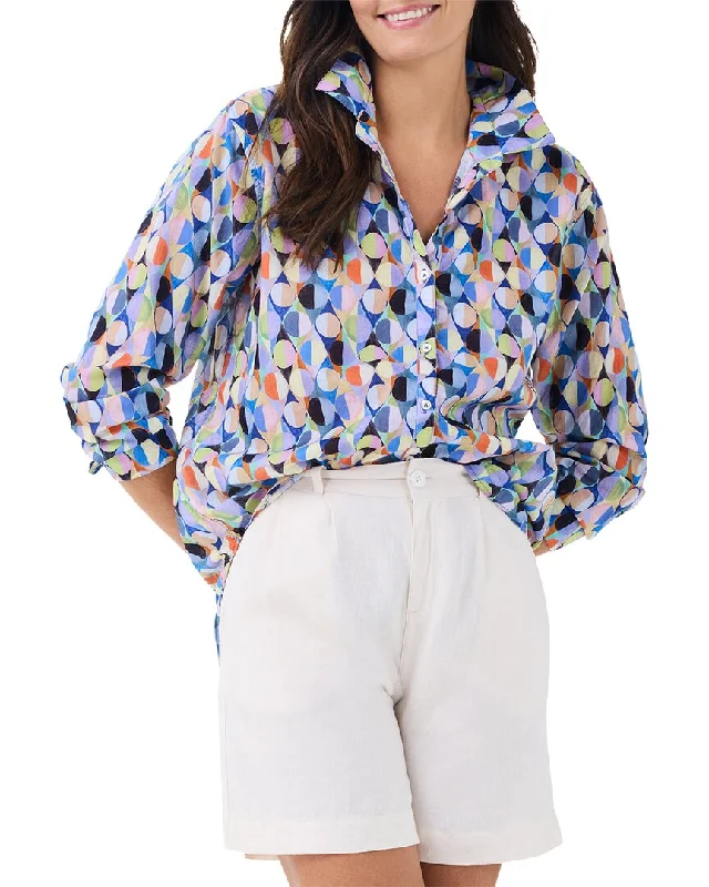 NIC+ZOE Social Circles Boyfriend Shirt