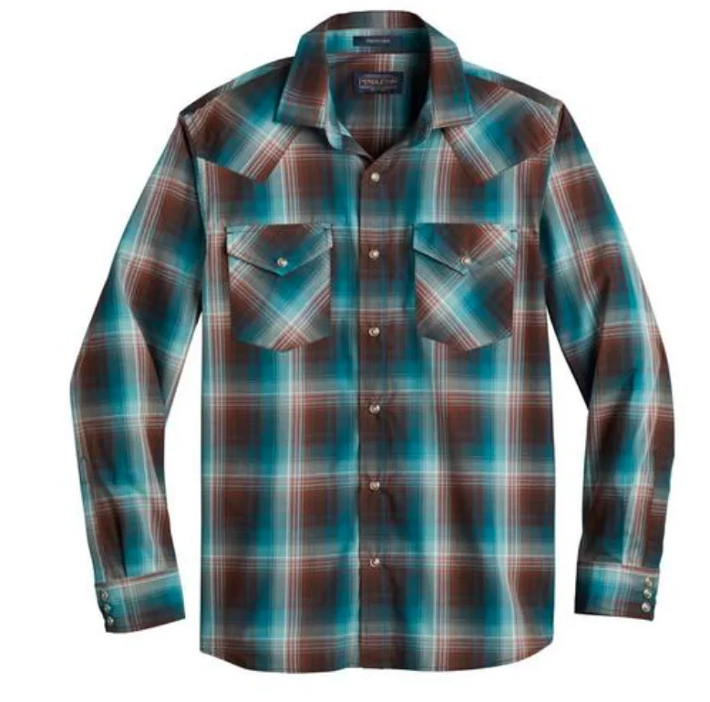 Pendleton Men's Long Sleeve Frontier Snap Shirt