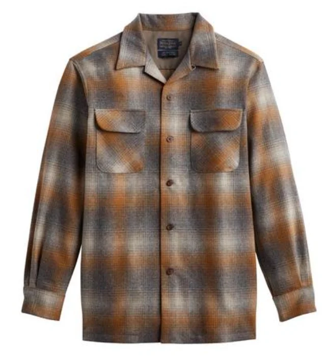 Pendleton Men's Taupe Copper Ombre Original Board Shirt