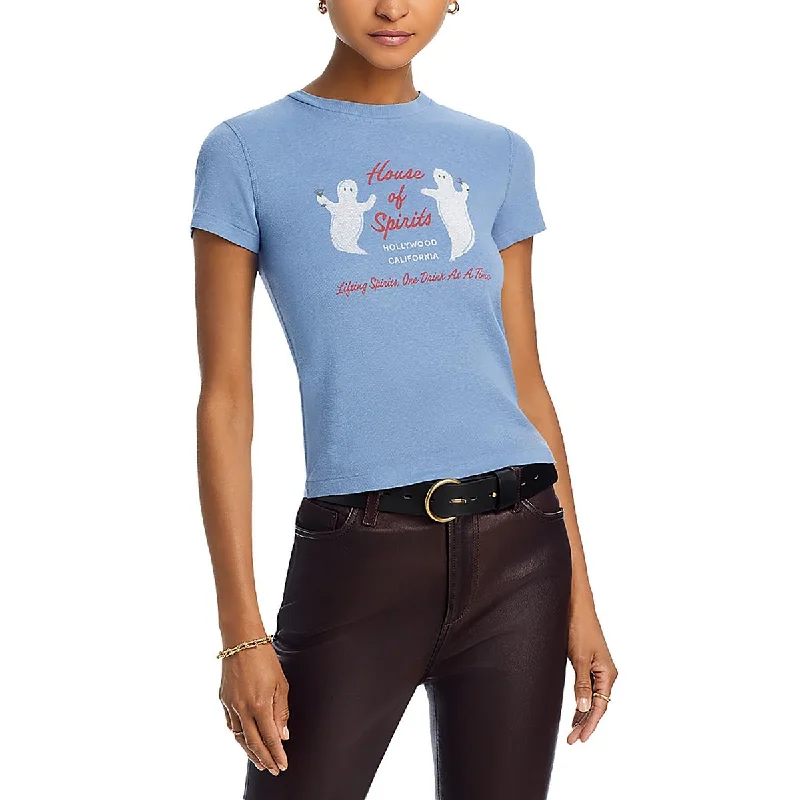 Womens Cotton Printed Graphic T-Shirt