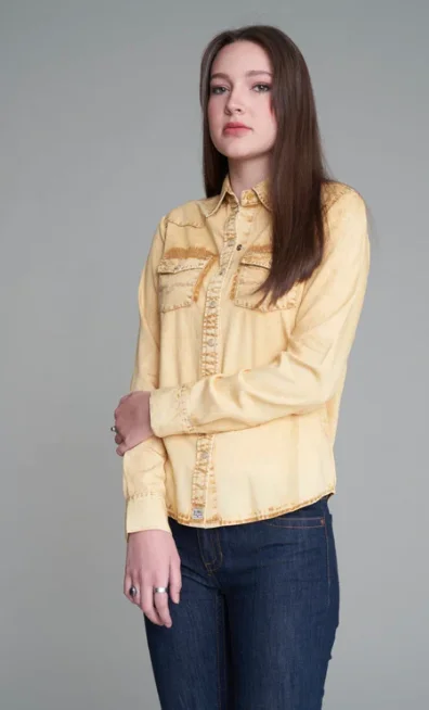 Women's KC Gold Tencel Long Sleeve Shirt